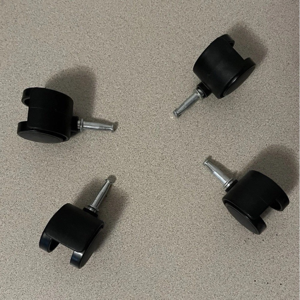 Replacement Casters Wheels 2.5" for Plastic Storage Drawers & Cart Bins Set/4